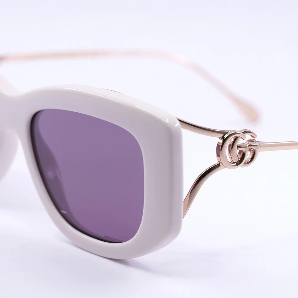 NWT Gucci GG1566S-003-55 Ivory Cat Eye 55mm Sunglasses